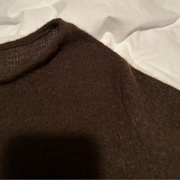 Loose-Knit Brown Sweater EUC - Picture 8 of 12